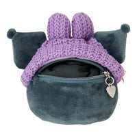 Kuromi Knit Beanie Pouch Carabiner
