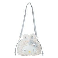 Hello Kitty "Fluffy Snow Rabbit" 2Way Drawstring Shoulder Bag
