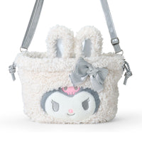 Kuromi "Fluffy Snow Rabbit" 2Way Drawstring Shoulder Bag
