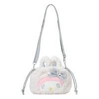 My Melody "Fluffy Snow Rabbit" 2Way Drawstring Shoulder Bag
