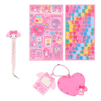 My Melody "Enjoy Idol" Tweezers & Deco Charms Keychain
