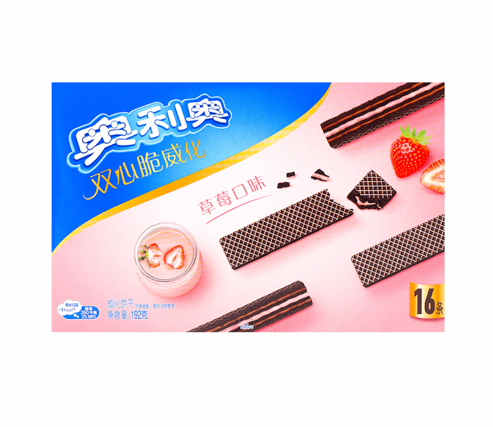 Oreo Double Crisp Strawberry Cream Chocolate Wafers